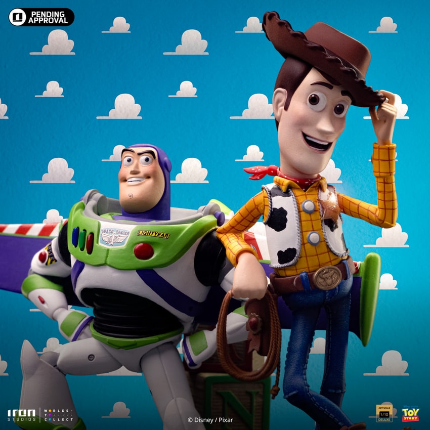 ☆Woody & Buzzさま専用です☆ Buzz & Woody Deluxe 1:10 Scale Statue by Iron Studios