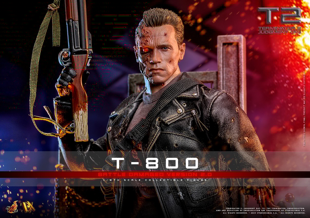T-800 (Battle Damaged Version 2.0) Sixth Scale Figure by Hot