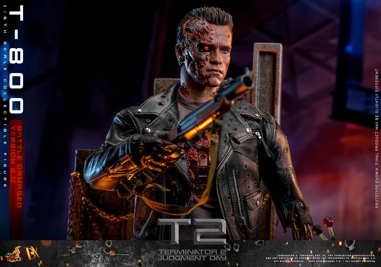 T-800 (Battle Damaged Version 2.0) Sixth Scale Figure by Hot