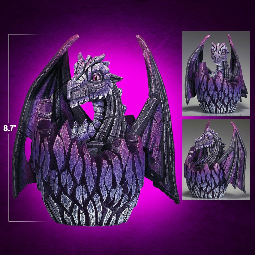 Edge Sculpture Lit Dragon Egg (Purple) Statues - Prototype Shown View 2