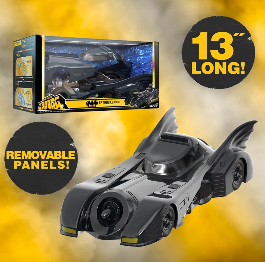 DC Comics Batmobile 1989 Super Cyborg (Full Color) Collectible Figure - Prototype Shown View 1