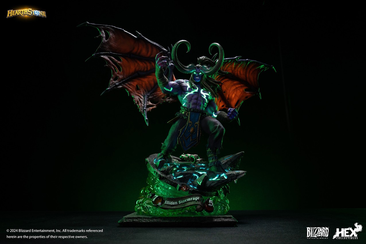 Warcraft Illidan Stormrage Statues - Prototype Shown View 1