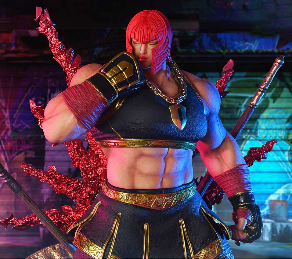 Street Fighter Marisa (Ultimate Version) Quarter Scale Statue - Prototype Shown View 3