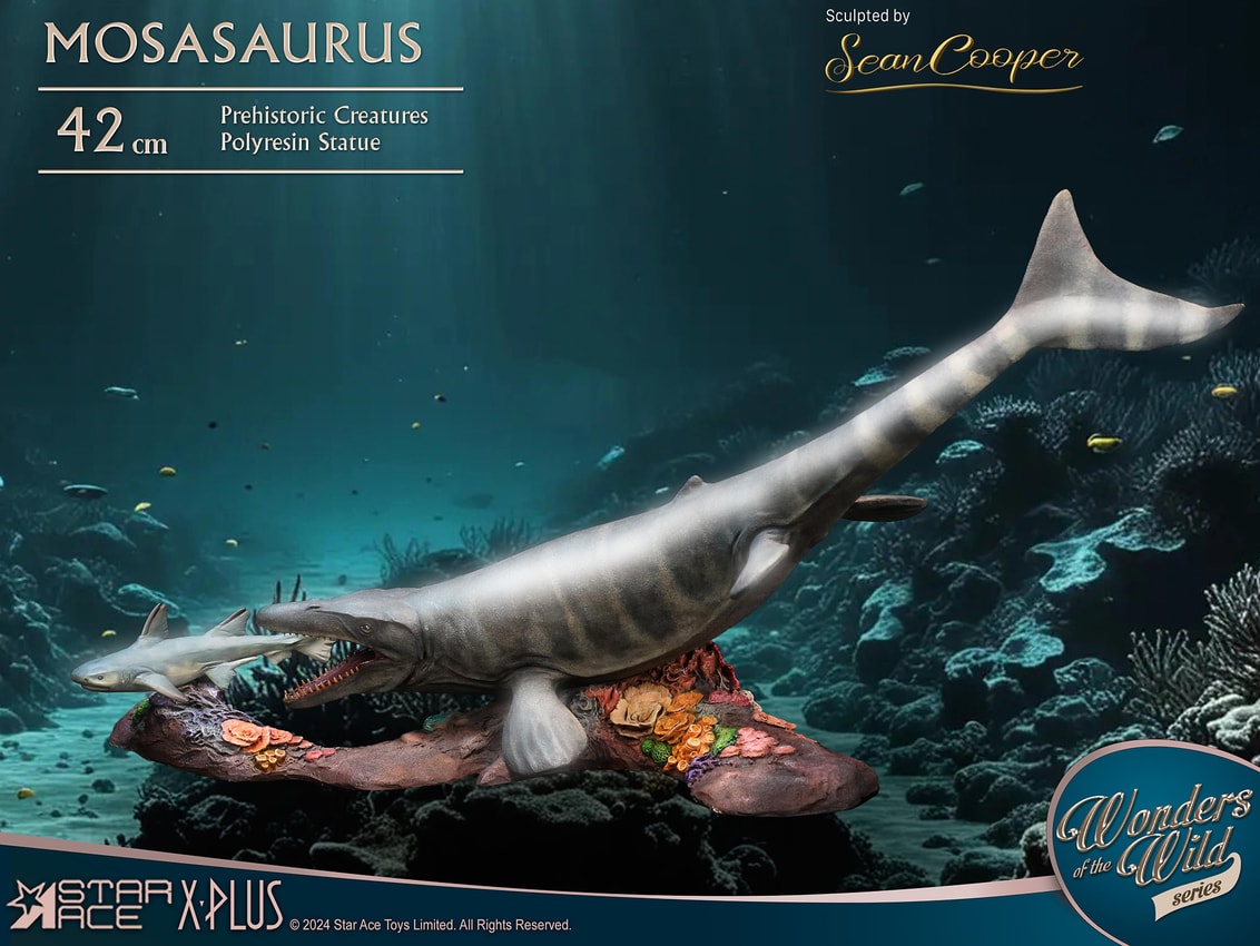 Pre-Historic Creatures Mosasaurus Deluxe Statues - Prototype Shown View 6