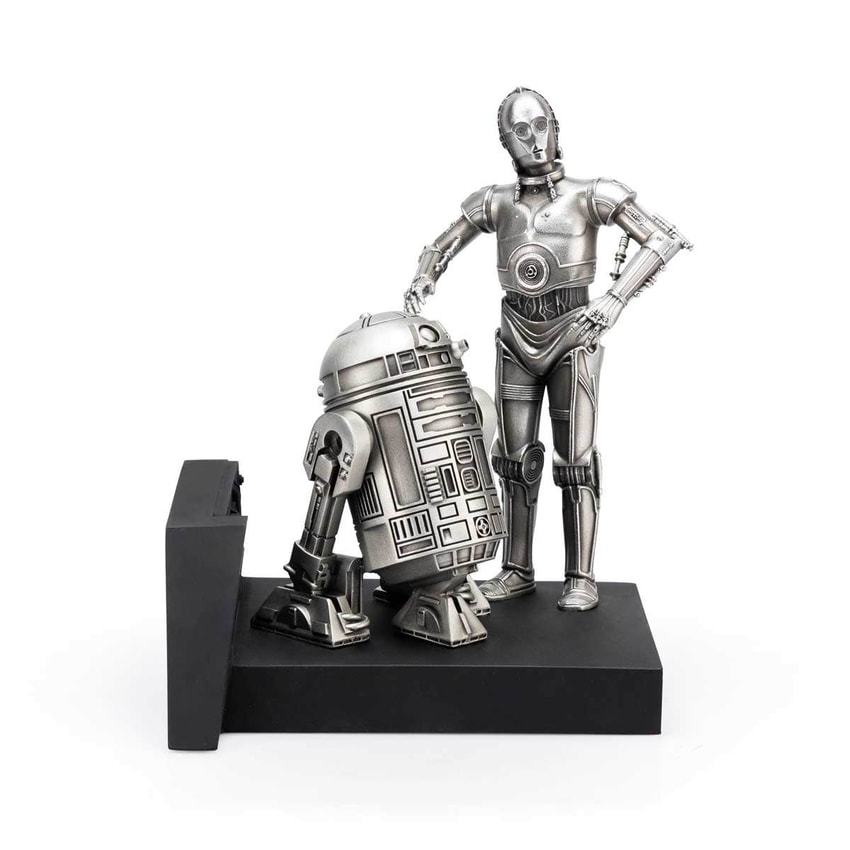 C-3PO & R2-D2 Endor Pewter Collectible by Royal Selangor