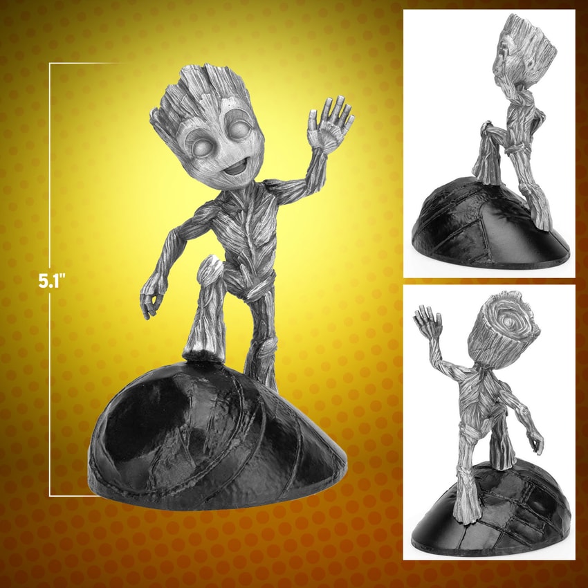 Marvel Groot Pewter Collectible - Prototype Shown View 2