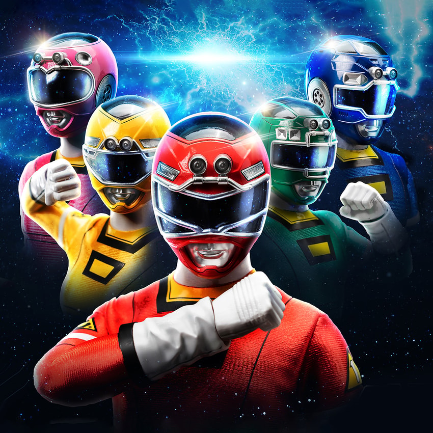 Power Ranger Turbo Turbo Power Rangers Pack Sixth Scale Figure Set - Prototype Shown View 5