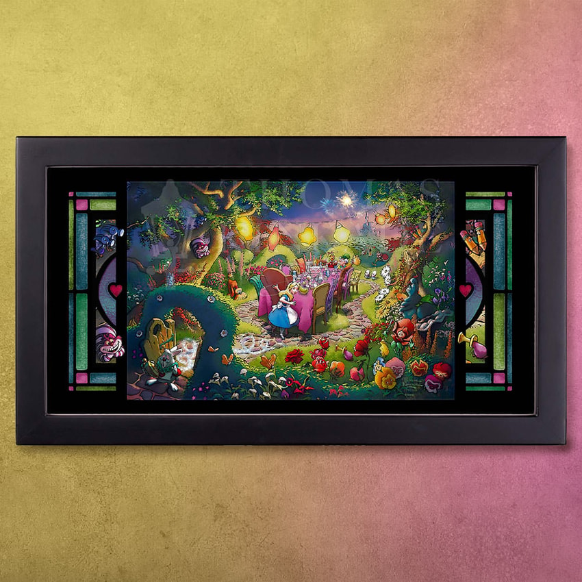 Disney Mad Hatter's Tea Party Stained Glass  View 1