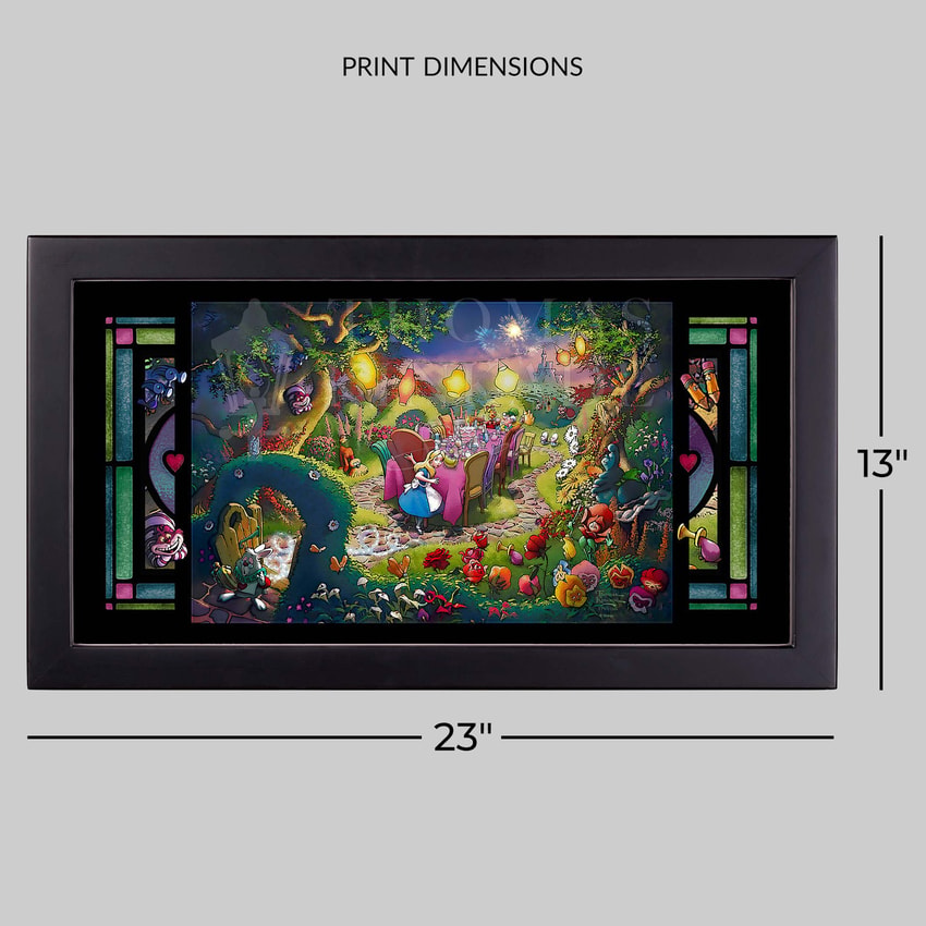 Disney Mad Hatter's Tea Party Stained Glass  View 2