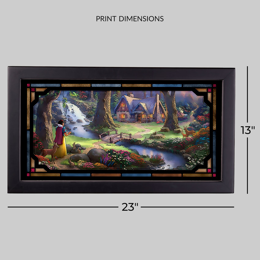 Disney Snow White Discovers the Cottage Stained Glass  View 2