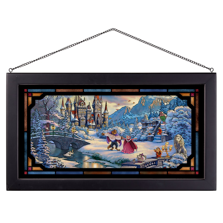 Disney Beauty & The Beast's Winter Enchantment Stained Glass  View 3