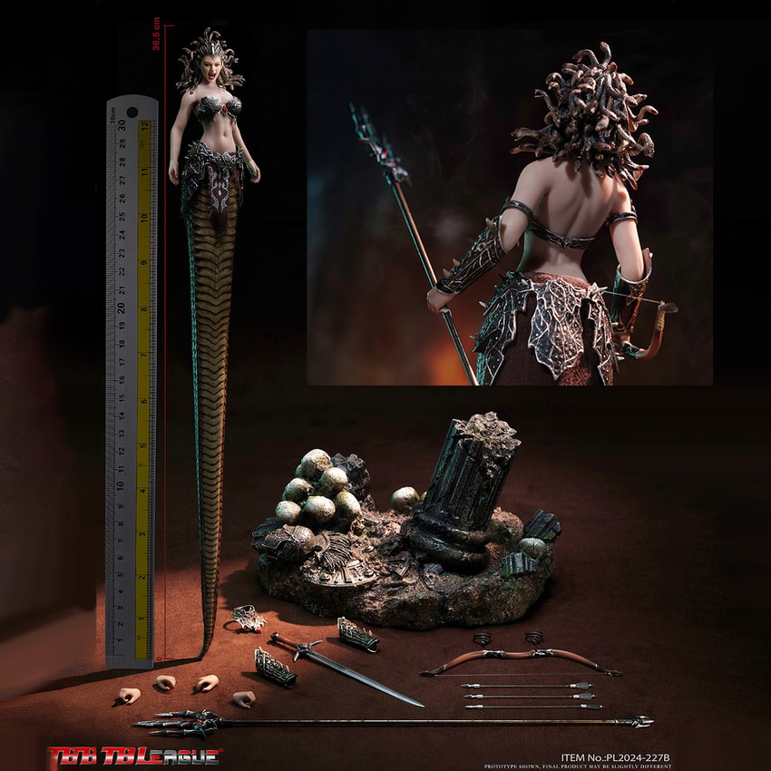Medusa with Tail (Silver) Action Figure - Prototype Shown View 2