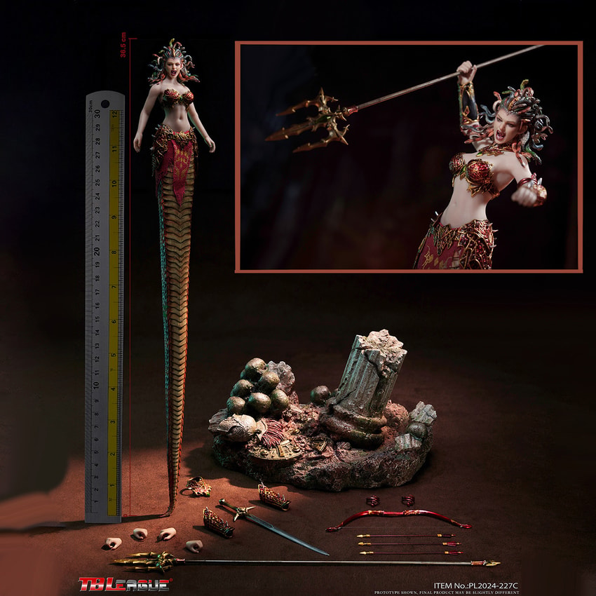 Medusa with Tail (Red) Action Figure  Collector Edition - Prototype Shown View 2