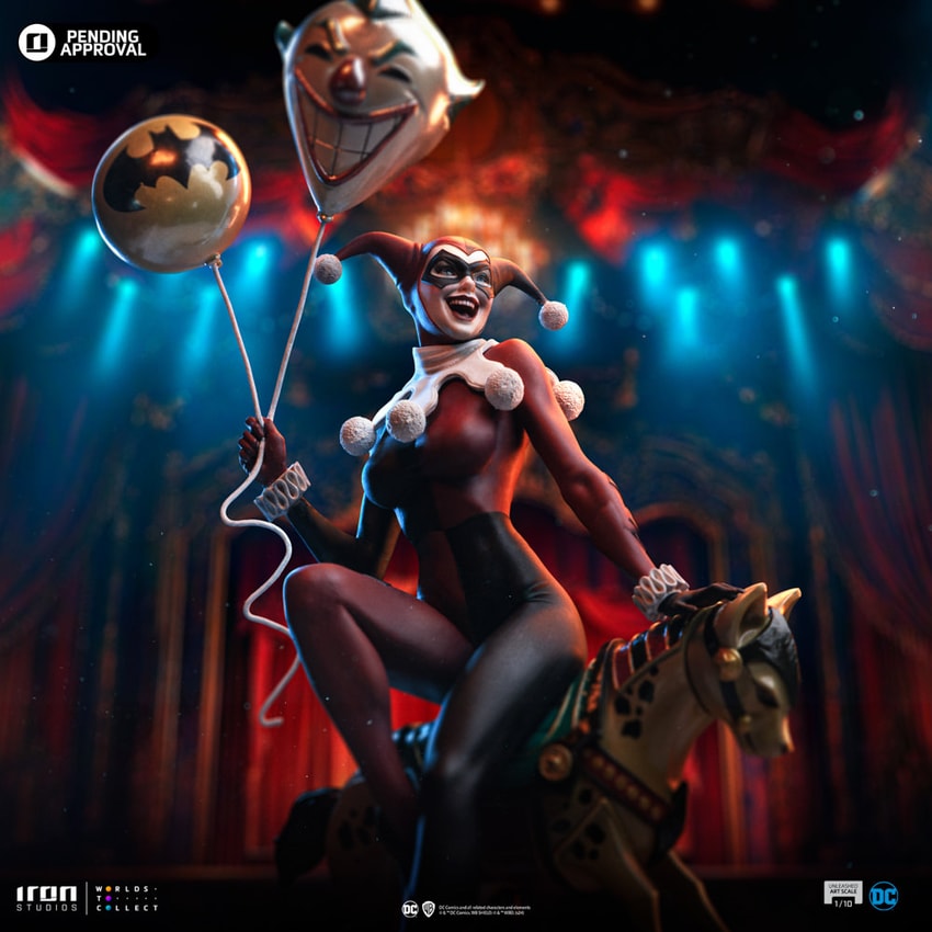 Harley Quinn Unleashed 1:10 Art Scale Statue by Iron Studios