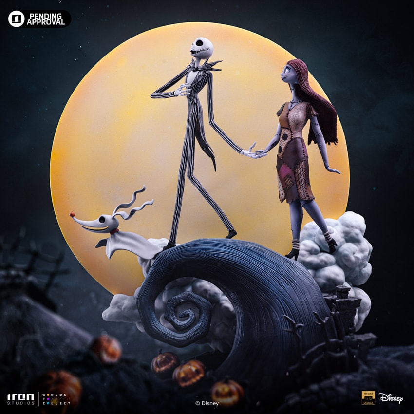 Jack and Sally Deluxe 1:10 Art Scale Statue by Iron Studios