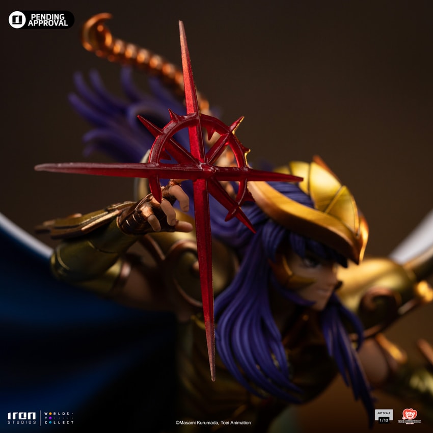 Saint Seiya Scorpio Milo 1:10 Scale Statue - Prototype Shown View 4
