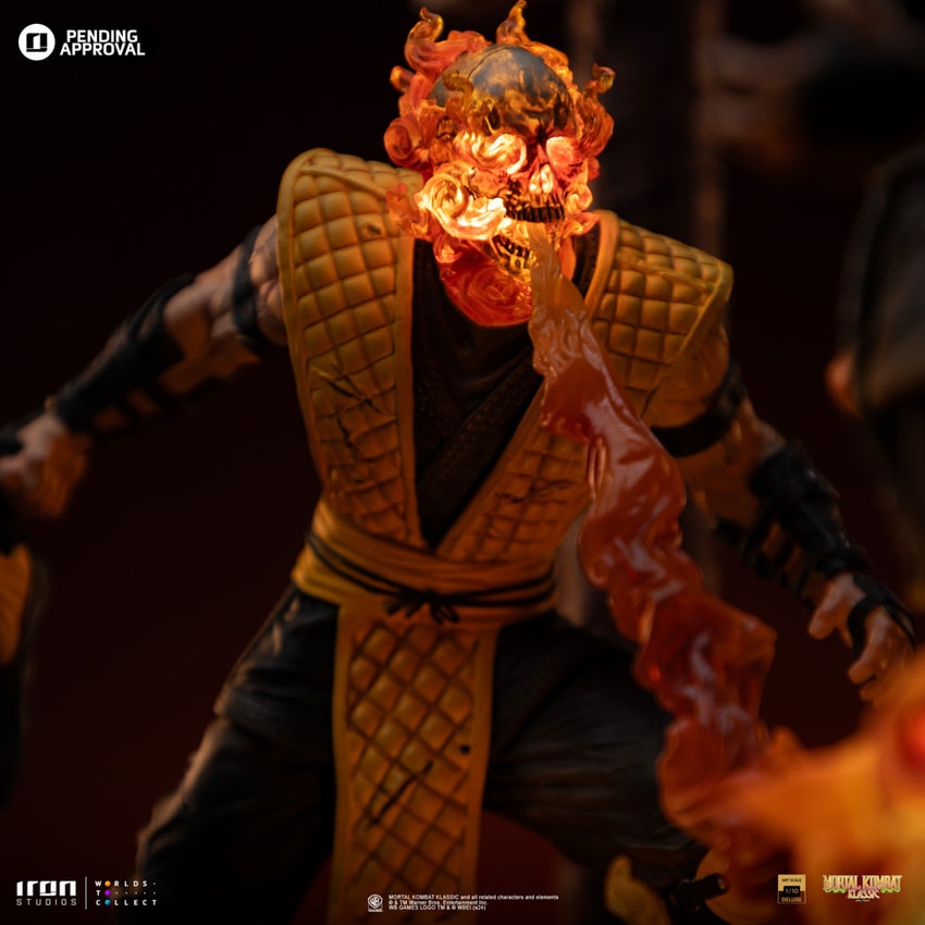 Fatality Scorpion vs Sub-Zero Deluxe 1:10 Art Scale Statue by Iron