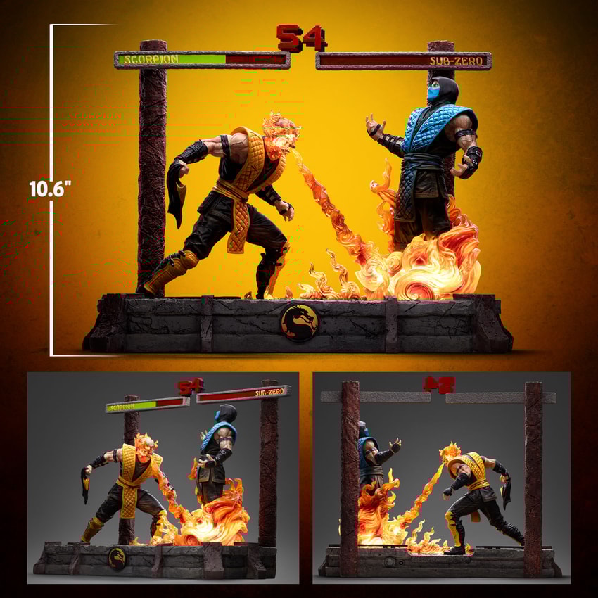 Fatality Scorpion vs Sub-Zero Deluxe 1:10 Art Scale Statue