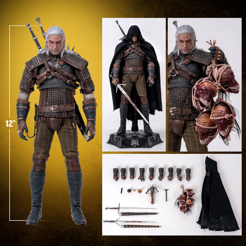 The Witcher Wild Hunt Geralt フィギュア The Witcher 3: Wild Hunt Geralt of Rivia 1/6 Scale Premium