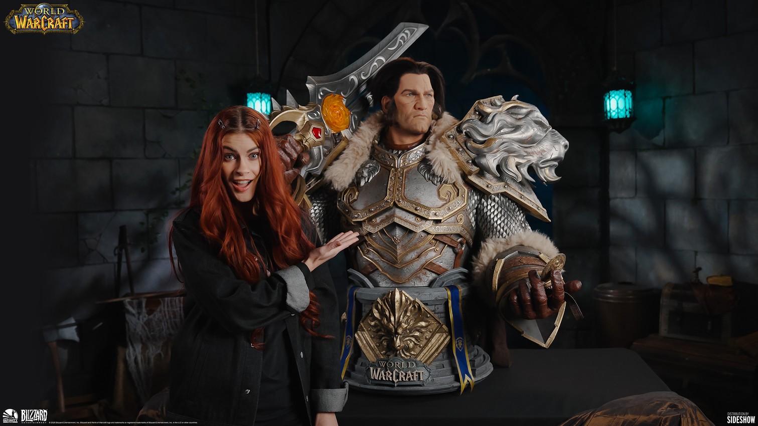 Warcraft Varian Wrynn Life-Size Bust - Prototype Shown View 1