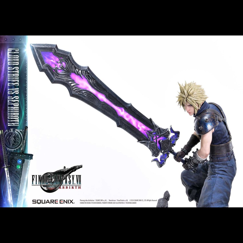 Final Fantasy Cloud Strife vs. Sephiroth Set Quarter Scale Statue - Prototype Shown View 6