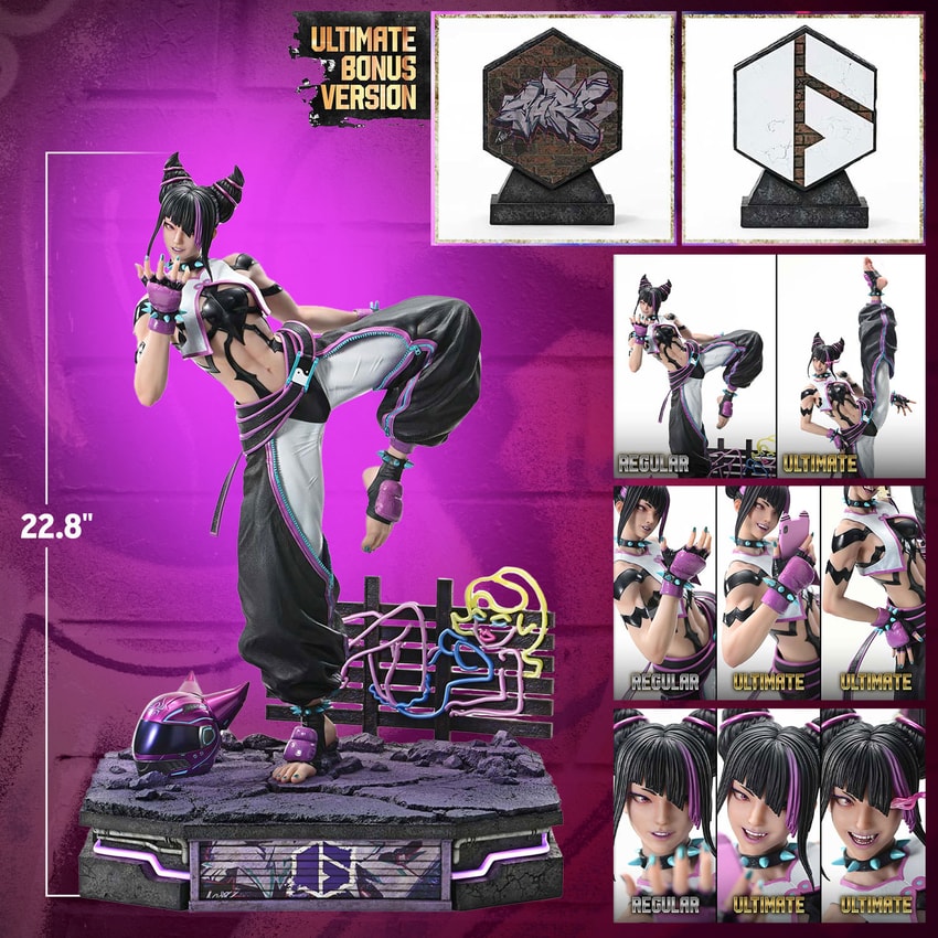 Street Fighter Juri (Ultimate Bonus Version) Quarter Scale Statue - Prototype Shown View 2