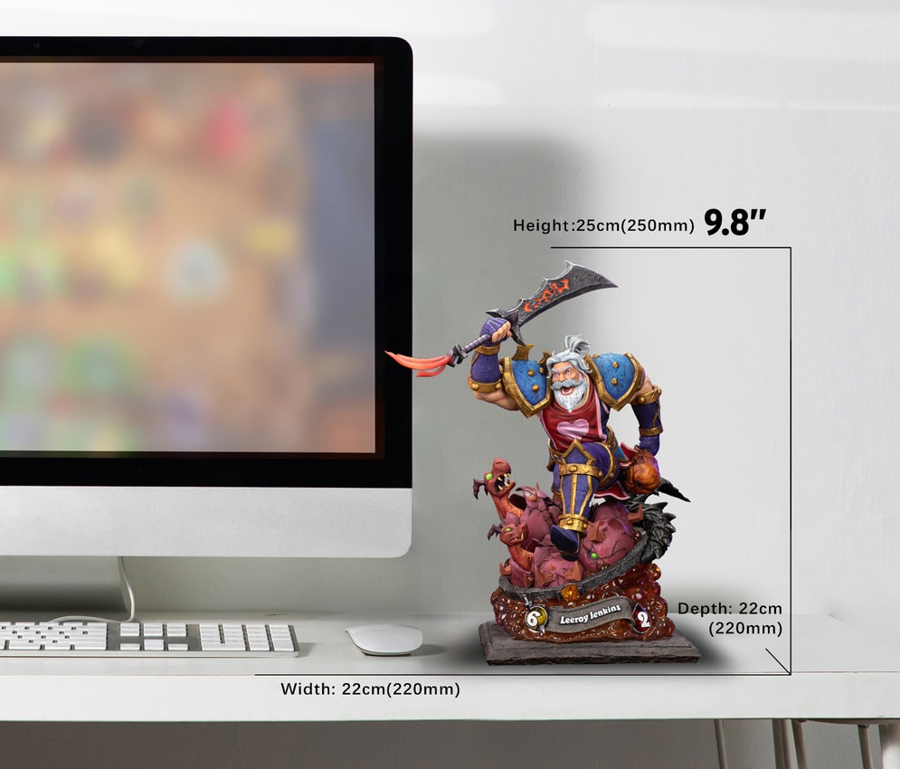 Warcraft Leeroy Jenkins Statues - Prototype Shown View 2
