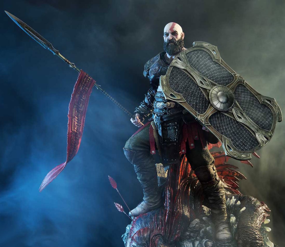 God of War Kratos (Ultimate Bonus Version) 1:3 Scale Statue - Prototype Shown View 5