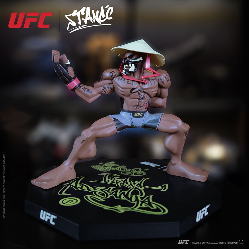 UFC Israel Adesanya Designer Collectible Statue - Prototype Shown View 1