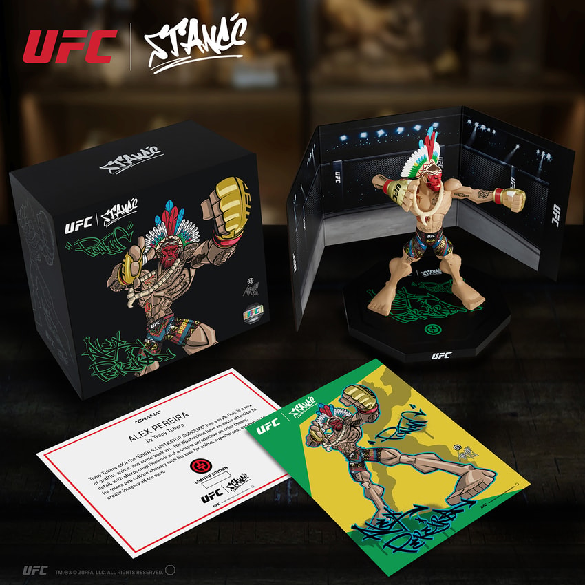 UFC Alex Pereira (Limited Edition) Designer Collectible Statue - Prototype Shown View 6