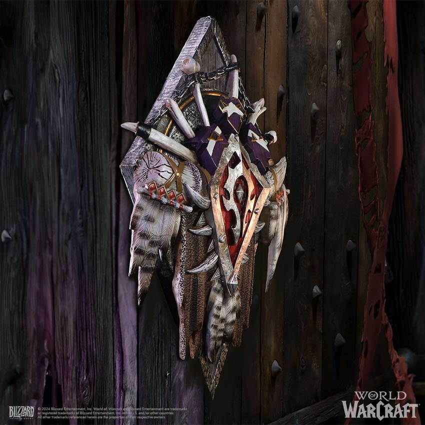 Warcraft Horde Wall Plaque Wall Decor - Prototype Shown View 3