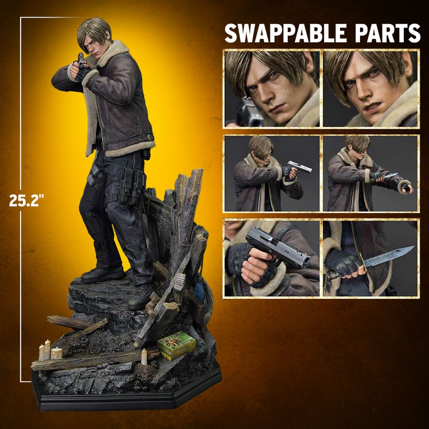 scale resident evil leon action figure