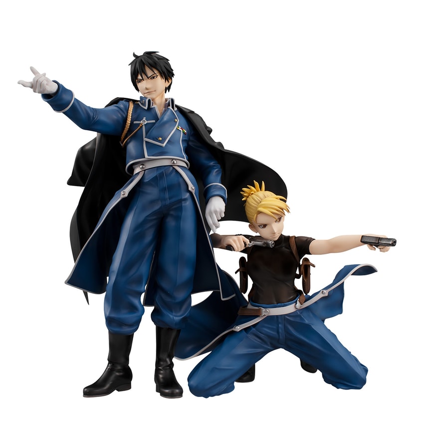 Fullmetal Alchemist Roy Mustang & Riza Hawkeye Collectible Figure - Prototype Shown View 3