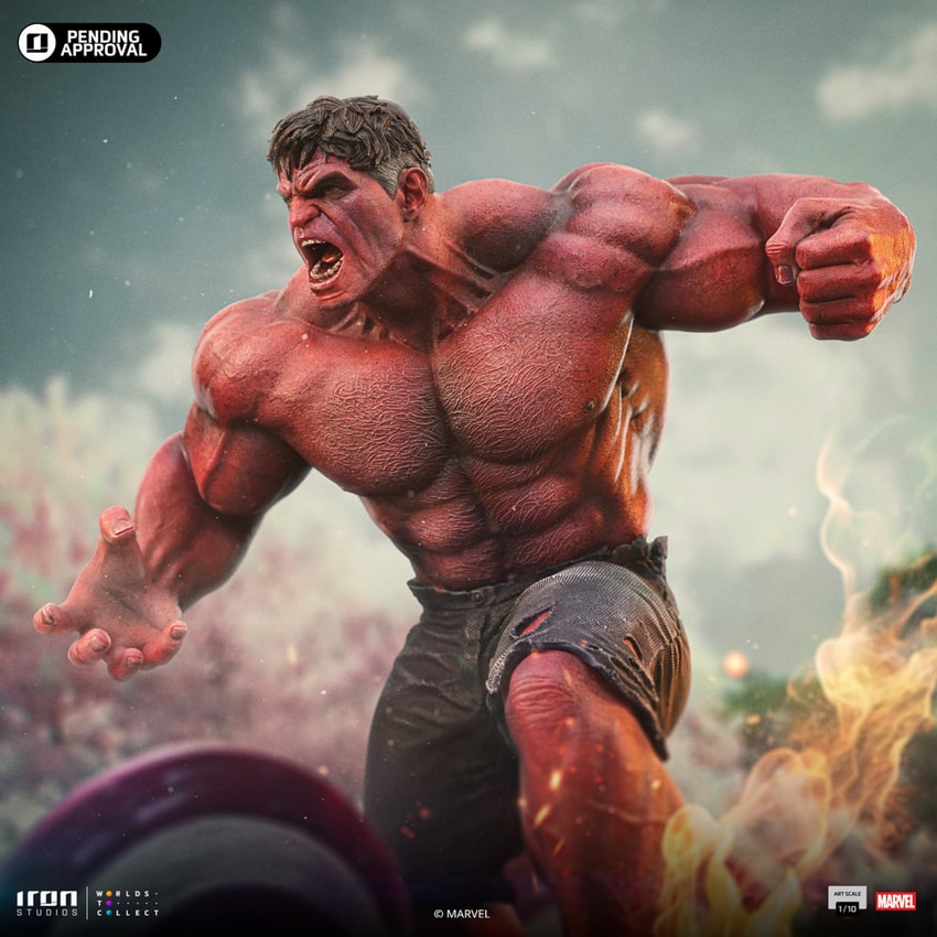 Red Hulk 1:10 Scale Statue by Iron Studios | Sideshow