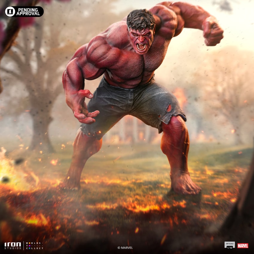 Red Hulk 1:10 Scale Statue by Iron Studios | Sideshow Collectibles