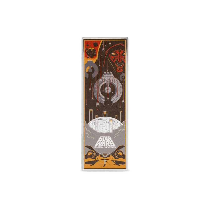 純銀箔 STAR WARS 「THE PHANTOM MENACE」 Star Wars™ The Phantom Menace™ Poster Coin Silver Collectible by