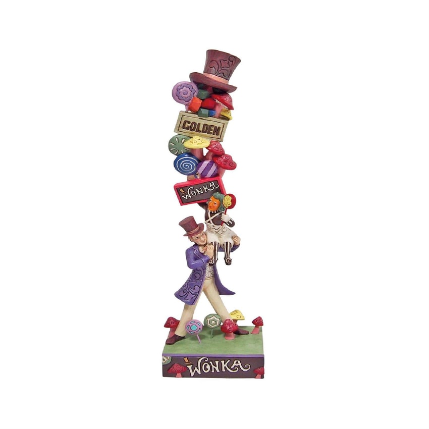 Willy Wonka and the Chocolate Factory Willy Wonka with Stacked Icons Figurine - Prototype Shown View 5