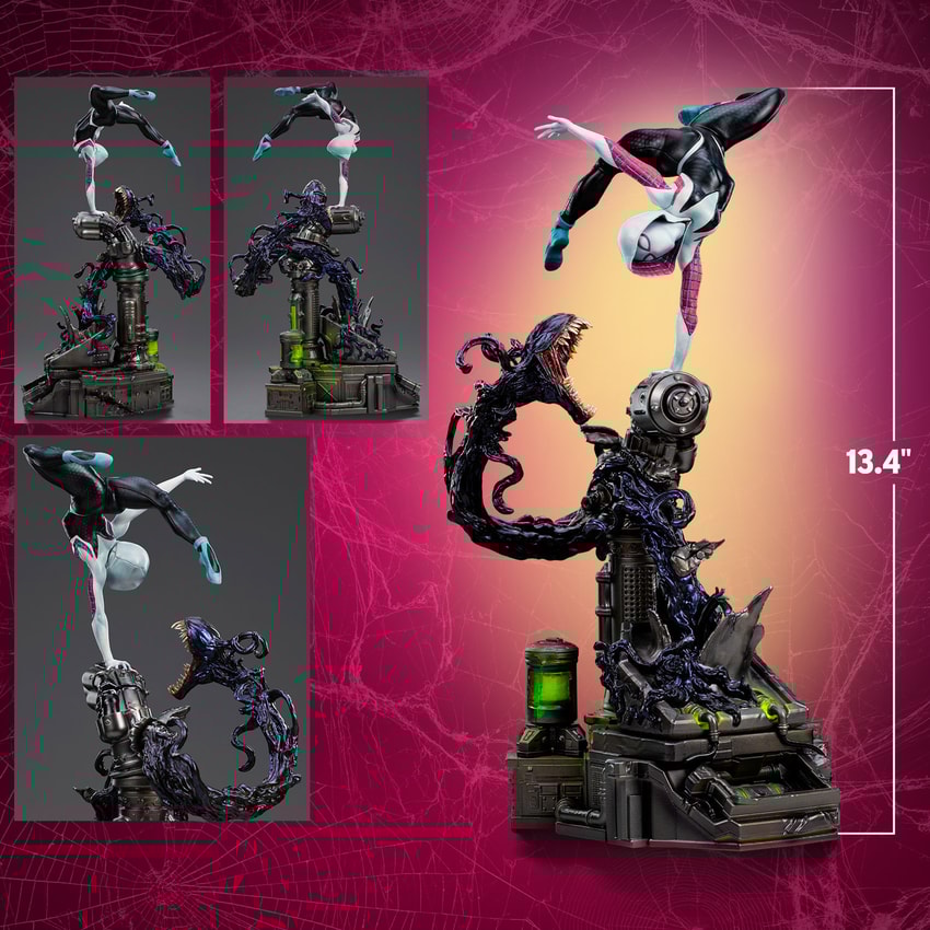 アメコミ Marvel Ghost Spider PVC Diorama Marvel Q-Fig Elite Ghost-Spider Diorama