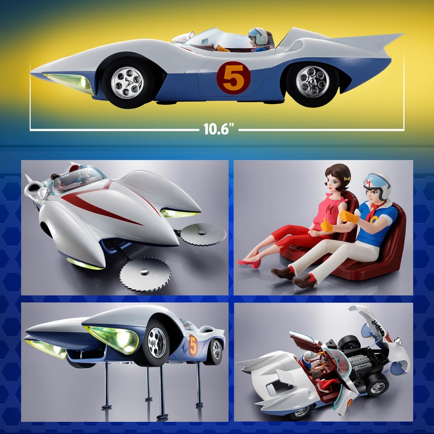 Speed Racer Mach 5 Chogokin Collectible Figure by Tamashii