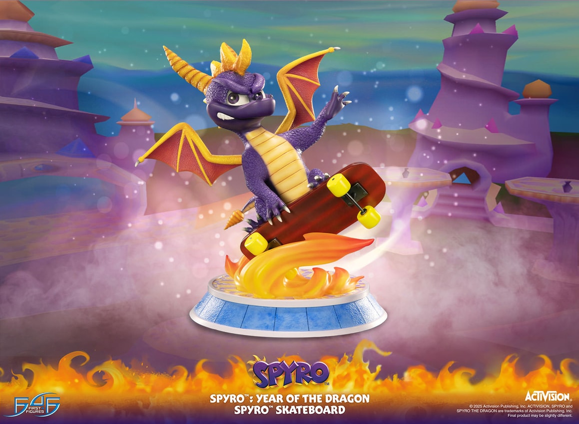 Spyro Spyro™ Skateboard Statues - Prototype Shown View 1