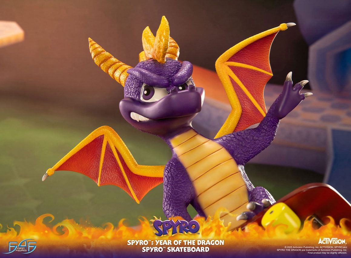 Spyro Spyro™ Skateboard Statues - Prototype Shown View 5