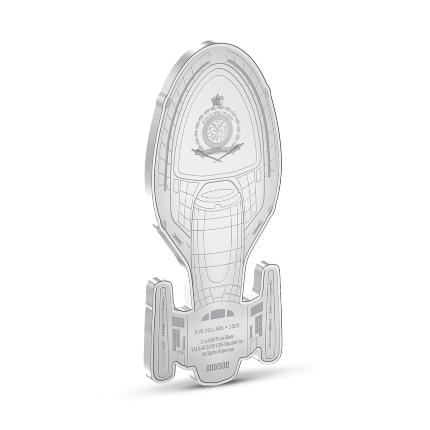 U.S.S. Voyager NCC-74656 Coin Silver Collectible by Agoro