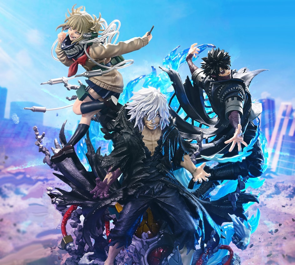 My Hero Academia Tomura Shigaraki, Dabi, and Himiko Toga Quarter Scale Statue - Prototype Shown View 1
