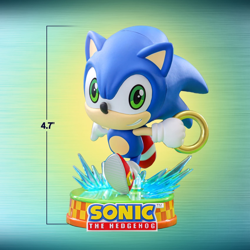 Sonic the Hedgehog Sonic Cosbaby Collectible Figure - Prototype Shown View 2
