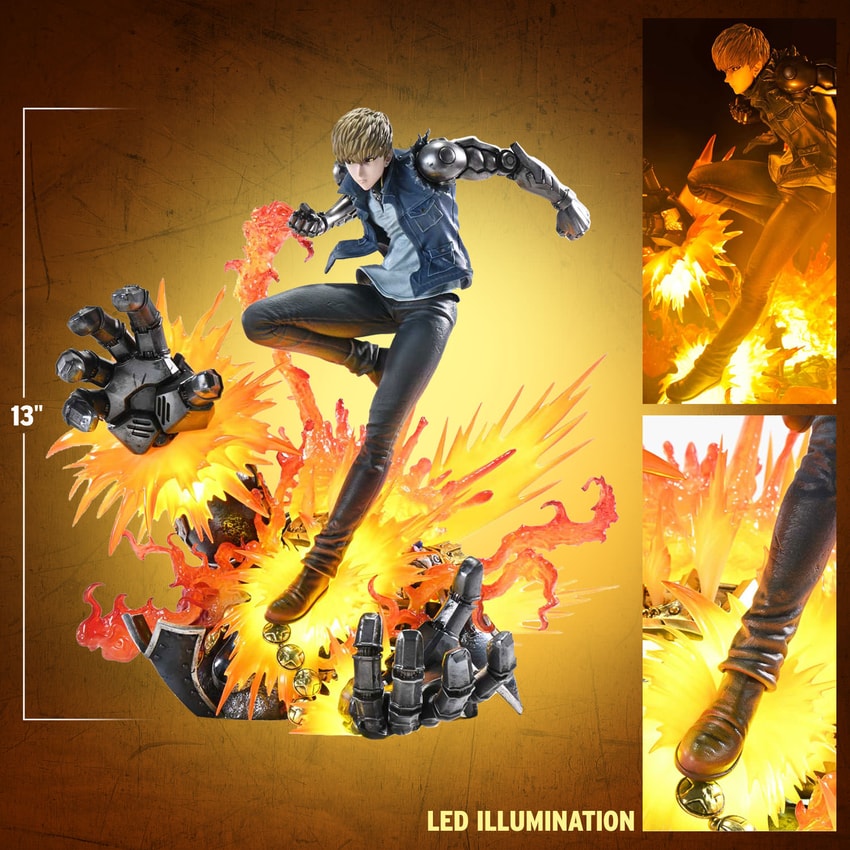 One-Punch Man Genos Statues - Prototype Shown View 2