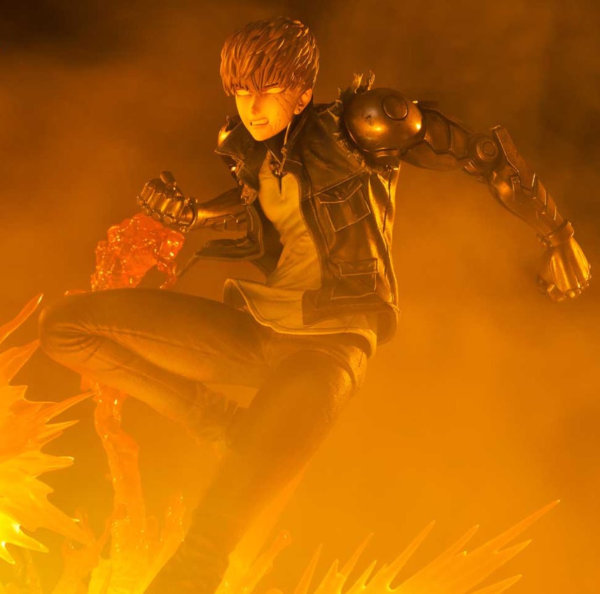 One-Punch Man Genos (Bonus Version) Statues - Prototype Shown View 3