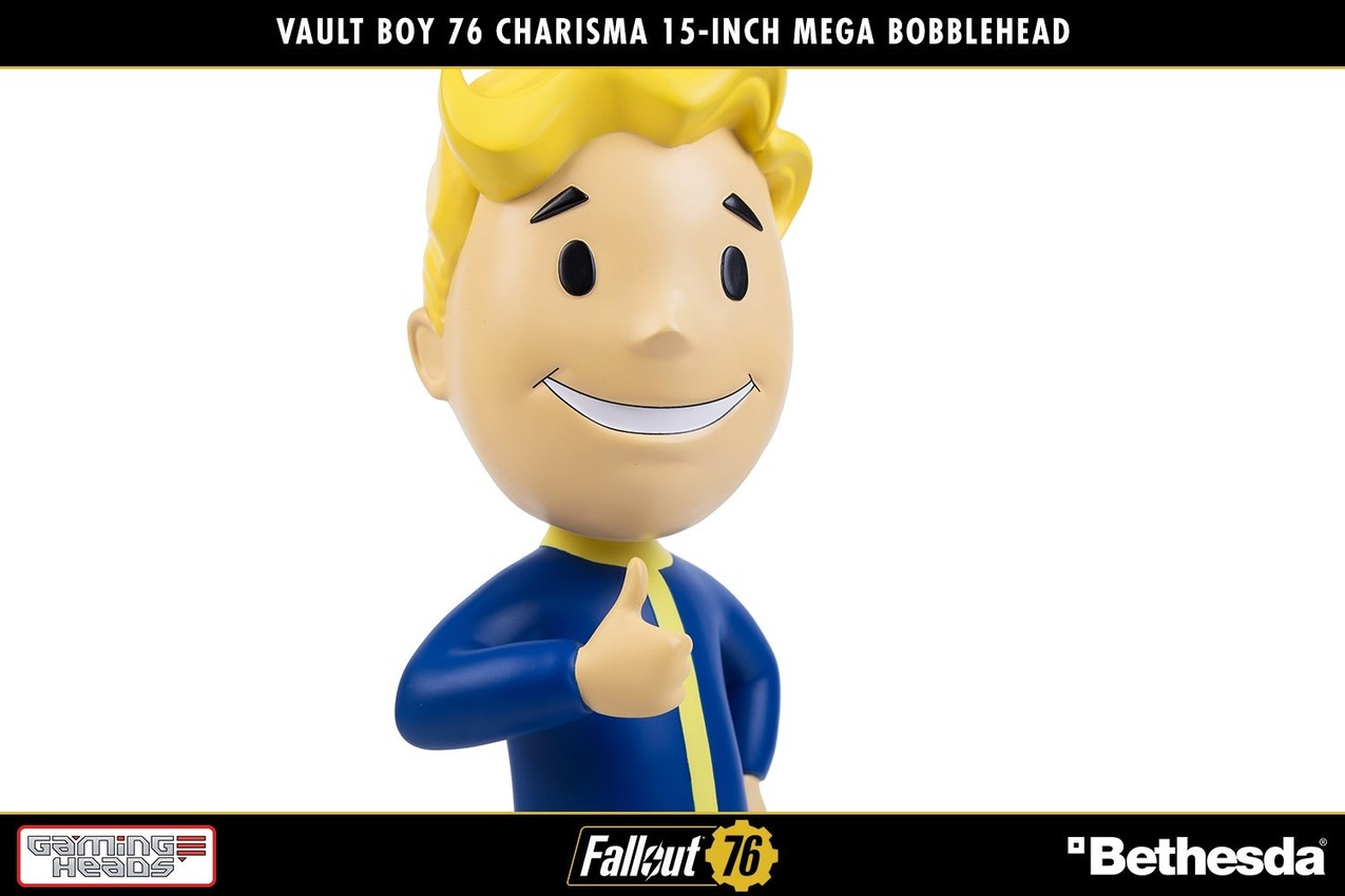 Fallout Vault Boy 76 (Charisma) Mega Bobblehead Bobble Head  Collector Edition - Prototype Shown View 6