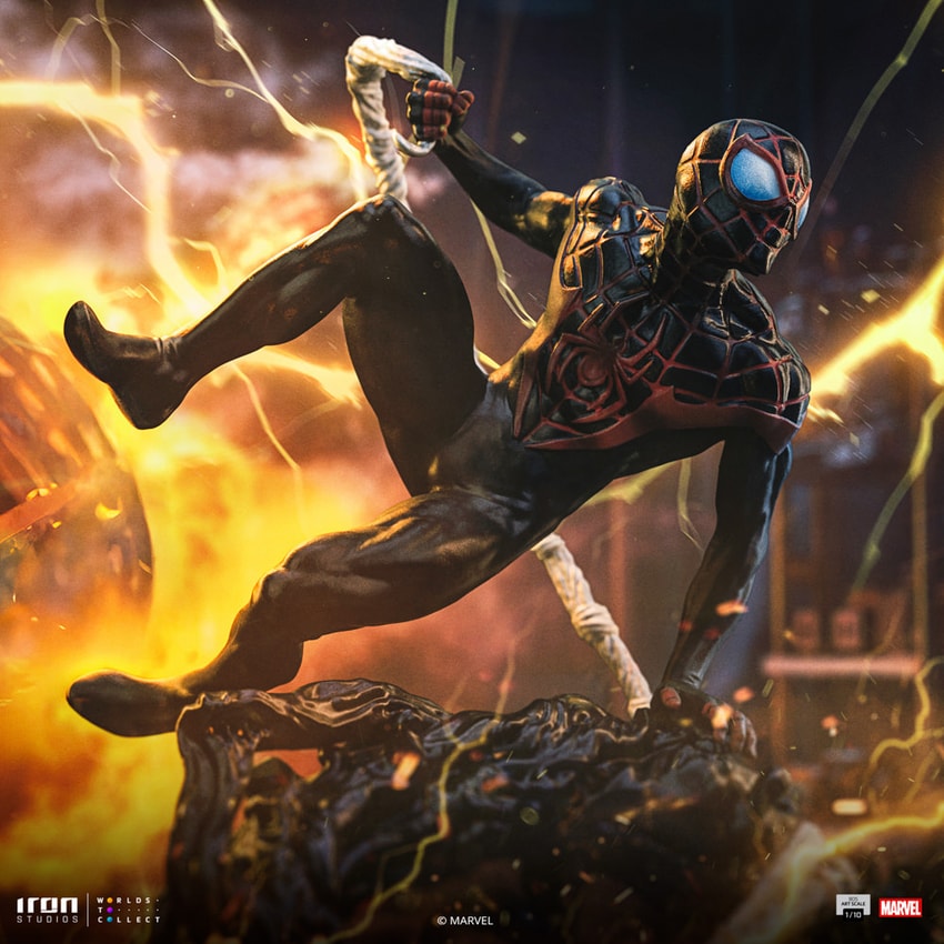 Miles Morales 1:10 BDS Art Scale Statue by Iron Studios | Sideshow