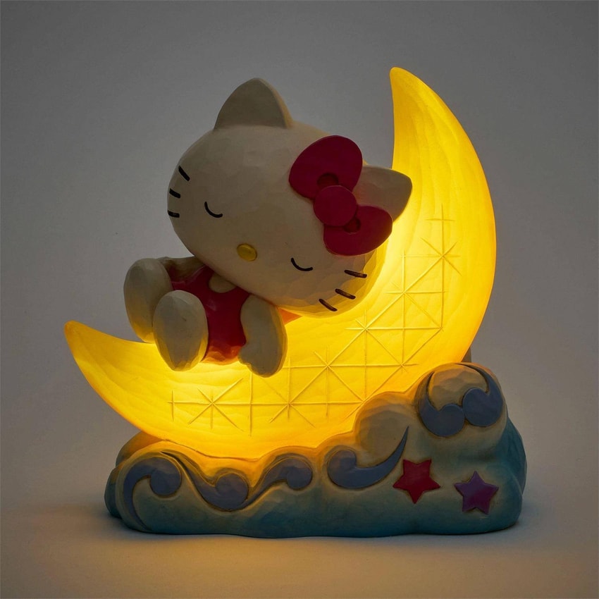 Hello Kitty on LED Moon Figurine by Enesco | Sideshow