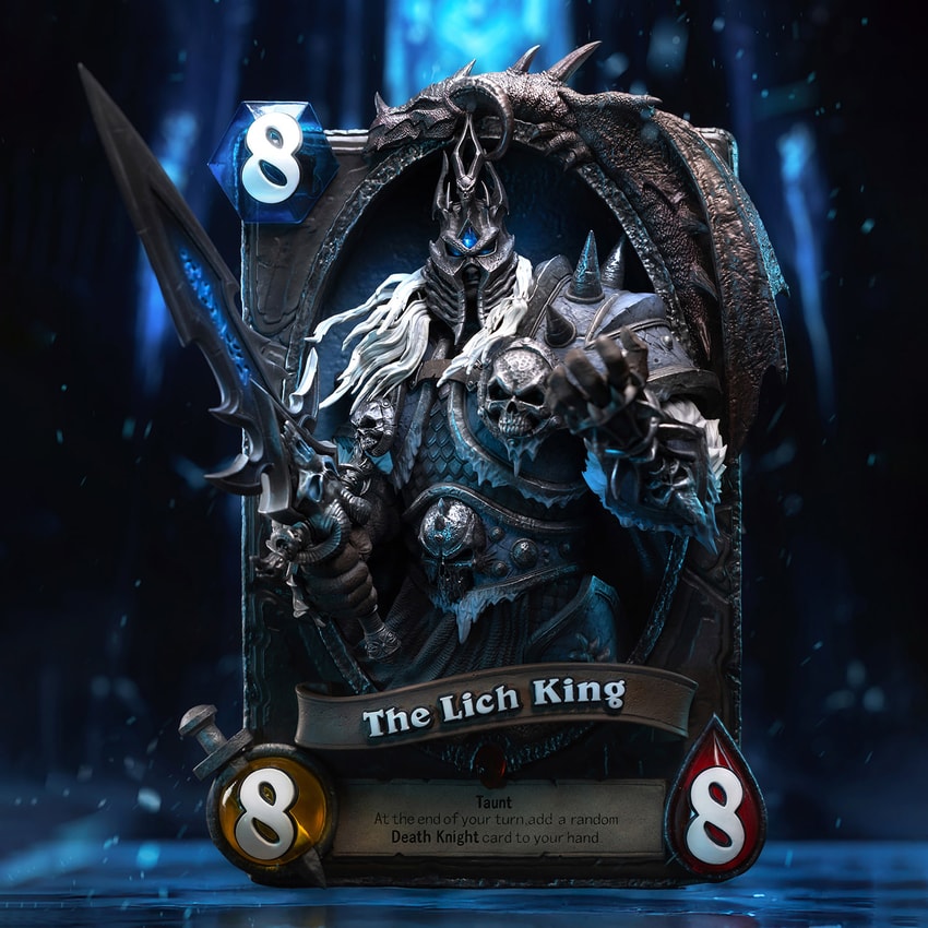 The Lich King 3D Art Frame Statue by HEX Collectibles | Sideshow